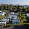 Voll belegt: die Weise zwischen Haus am Kurpark und Frankentherme am Wochenende.
