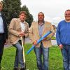 Highspeed im Visier hat der Markt Burgpreppach: Das Bild zeigt (von links) Oliver Hesse (Breitbandpate Verwaltungsgemeinschaft Hofheim), Bürgermeister Hermann Niediek sowie Stefan Abschütz und Thomas Langner (beide NGN Fiber Network) beim Fototermin zur Unterzeichnung des Vertrags.