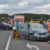 Nahe Waldbrunn: Crash an Kreuzung
