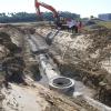 In Veitshöchheim werden neue Gewerbegebietsflächen erschlossen: Derzeit wird der Mischwasser-Hauptkanal verlegt. Straßen mit einer Gesamtlänge von 650 Meter entstehen.