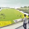Blick in die Zukunft: Der neue Park mit dem Aussichtspunkt „Belvedere“.