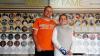 Lieber trainieren als ausspannen: Ivan Dolgikh will ein Champion werden – wie die Fechter auf der Wall of Fame am Olympiastützpunkt Tauberbischofsheim. Papa Sergej (im Foto) unterstützt ihn dabei.