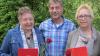 Geehrt: Für ihre langjährige Treue zur SPD Margetshöchheim wurden (von links) Regina Böhmer, Günter Stock und Marion Reuther geehrt; mit im Build (rechts) ,,,,,