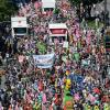 Riesendemonstration: Der Protest gegen den G7-Gipfel brachte in München 35 000 bis 40 000 Menschen auf die Straße.