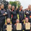 Den Pokal geholt: Die Majorettes gewannen in der Hauptklasse mit Baton (Stab)  Gold bei der Meisterschaft in Hessen.