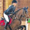 Hoch hinaus: Lokalmatadorin Laura Baumeister (RC Rhön) gewann auf Corazon souverän die Stilspringprüfung der Klasse A.