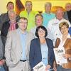 Treue Mitglieder: (vorne von links) Karl Müller, Vorsitzender Mario Söllner, Petra Kiesel und Ruth Troch, (hinten von links) Rainer Bähr, Norbert Engelbrecht, Uwe Woytinnek, Roland Graf, Herbert Hahn, Volker Stowasser, Günter Leutsch und Norbert Göbel.