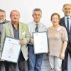 Wahlen und Ehrungen beim IHK-Gremialausschuss Main-Spessart (von links): Oliver Freitag von der IHK, Rudi Hock (Firmenjubiläum der Tochterfirma Reichert GmbH, Zellingen), Lothar Knorr (Firmenjubiläum der Lothar Knorr Bauelemente, Laudenbach), Ulf Würfel und Brigitte Henning (Firmenjubiläum der Lohrer Selbsthilfe GmbH), Ausschuss-Vorsitzender Harald Freund (Warema, Marktheidenfeld), stellvertretender Vorsitzender Manfred Endrich (Tekon, Marktheidenfeld).