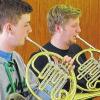 Beim Frühjahrskonzert in Güntersleben spielt auch ein Gastschüler aus den USA mit.