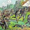 Mit Hurra: Üblicher lebensgefährlicher Kriegsalltag mit einem Bajonettangriff aus dem Jahr 1915.