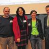 Frisch gewählt: Die Vorsitzenden des Integrationsbeirates mit OB Sebastian Remelé (von links) Zweiter Vorsitzender Özcan Durukan, Vorsitzende Olga Baluyev und Mary Ritzmann.