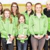 Erfolgreiche Mannschaft: Unter anderem wurden die Trampolinspringerinnen des TSV Bischofsheim für ihren Erfolg bei den unterfränkischen Mannschaftsmeisterschaften und Synchronmeisterschaften ausgezeichnet. Am Samstag finden die unterfränkischen Jahrgangsmeisterschaften 2015 in der Bischofsheimer Schulturnhalle statt.