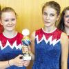 Sieger-Quartett: Diese vier Mädchen des TSV Bischofsheim (Natalia Ricker, Annabel Geis, Lea Schubert und Lena Gebauer) errangen den unterfränkischen Meistertitel im Trampolinspringen.