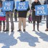 Umstrittenes Projekt: Demonstranten protestierten im Januar gegen die geplante Pipeline Keystone XL. Jetzt hat US-Präsident Barack Obama sein Veto gegen den Ausbau eingelegt.