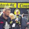 Verbotene Organisation: Mitglieder des niederländischen Rockerclubs „Satudarah“ vor ihrem Klubheim in Duisburg.