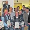 Ein Vierteljahrhundert dabei: Für 25 Jahre Mitgliedschaft im Rad- und Heimatverein Höhenlust Hohenroth wurden diese Mitglieder ausgezeichnet.