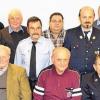 Treue Kameraden: 17 Feuerwehrleute aus Gerlachshausen wurden für bis zu 65 Jahre Mitgliedschaft bei der Wehr ausgezeichnet. Das Bild zeigt die Geehrten mit zweiter Bürgermeisterin Johanna Sendner, Kreisbrandinspektor Norbert Kempf, Kommandantin Anette Hillenbrand und Stellvertreter Werner Zimmermann.