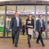 Kooperationspartner: Michael Hecht (Geschäftsführer Erfurter Bahn), Anja Stiebeling (Produktmanagerin DB-Video-Reisezentrum) und Harald Hillemeier (Regionalleiter DB Vertrieb).