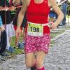Sie läuft und läuft und läuft: Nach dem Hobbyrennen reihte sich Marika Heinlein in Altenschönbach noch in den Hauptlauf ein.
