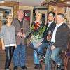 Bei der Eröffnung: Stellvertretende Bürgermeisterin Judith Dekant, Bürgermeister Egon Klöffel, Julia Leicht (Lebenspartnerin des Inhabers), Florian Hillenbrand (Inhaber) und Jürgen Gleißner.