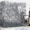 Angelika Summa: Die Kulturpreisträgerin 2014 entwickelt komplexe Skulpturen aus metallenem Draht.