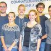 Der Leitende Kreis des Dekanatsjugendkonvents Lohr. Hinten von links: Markus Adrio (Dittlofsroda), Alexander Kern (Höllrich), Sascha Pfister (Obersinn), Marcus Zentgraf (Heßdorf). Vorne von links: Julia Schaparev (Gemünden) und Mara Hock (Esselbach). Es fehlen: Konventsvorsitzender Karl Seitz (Mittelsinn) und Beisitzer Christian Raber (Karsbach).