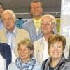 Ehemaligen-Besuch zum Jubiläum: An der Maximilian-Kolbe-Schule in Rimpar freute sich die Schulleitung, (von links, hinten) Konrektor Florian Viering und Rektor Reinhard Schlereth über den Besuch ehemaliger Lehrkräfte der MKS: (Mitte) Otwin Hack, Lothar Hohnheiser, Roland Kiechle, Schulamtsdirektor Erwin Pfeuffer, (vorn) Gerhard Estenfelder, Frau Reder, Irmgard Politzki und Jochen Heilmann.
