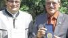 Die Ehrenplakette überreichte Vorsitzender Markus Stockmann (links) an Josef Hofstetter.