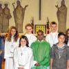 (me)   Im Rahmen eines Familiengottesdienstes wurden in Frankenheim sechs Ministranten verabschiedet und eine Ministrantin neu in den Dienst am Altar eingeführt. Das Bild zeigt (vorne von links): die neue Ministrantin Ronja Enders, Kaplan Gabriel und Luca Köstler sowie (hinten von links): Franziska Hoff, Laura Enders, Julia Enders, Tobias Selig, Leonie Gessner.