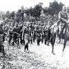 Deutsche Truppen überschreiten im Sommer 1914 die Grenze nach Frankreich. DPA