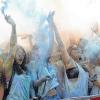 Im Farbenregen: Party und gute Laune machten das Holi-Festival zu einem unvergesslichen Erlebnis.