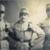Historisches Foto: Soldat Karl Walter (links) mit Kameraden aus seinem Bataillon in Sarajevo 1914.