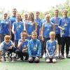 Starke Würzburger Kanuten: (vorne von links) Yannik Meinusch, Tom Götz, Roan Schulze, Lukas Zuber, (Mitte von links) Laura Volpert, Timo Müller, Jessica Gabriel, Alex Pabst, Moritz Meinusch (vorne von links) Trainer Marc Matz, Carolin Endres, Gabriel di Palme, Michael Pabst.