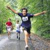 Marius Filbig beim Zieleinlauf im Jahr 2013. Er nahm am Kinderlauf U13 teil.