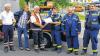 Feldküchen-Übergabe: Das Bild zeigt von links Jörg Gold, Ludwig Legat (beide MHD), Peter Kirchner (stellvertretender Kreisbeauftragter des MHD Mellrichstadt), Martin Koller (stellvertretender Ortsbeauftragter des THW Mellrichstadt), Hermann Lang (THW-Geschäftsstelle Bamberg) und Christian Klein (Ortsbeauftragter des THW Mellrichstadt).