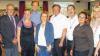 Teamwork: Den Umbau des SpVGG-Sportheims feiert (von links) Vizebürgermeister Peter Härterich mit den Verantwortlichen Dimitri vom Delphi-Team, Reinhold Geißler, Stefanie Barstorfer, Thomas Kolb, Verena Seel, Konrad Wildanger, Pfarrer Gerhard Staudt, Neslihan Tas, Miriam Bergmann sowie Tanja Eck.