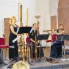 Musikalische Zeitreise: Die Klänge der Renaissance brachten (von links) Iris Desirée Balzereit, Claudia Rothkegel-Risser, Ramona Heidecker, Johanna Wagner und Armin Köbler in die Alte Kirche Wernfeld.