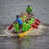 Das Mainstockheimer Boot holte sich den dritten Platz beim Kitzinger Drachenbootrennen