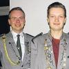 Erfolgreich: Lukas Dellert (rechts) hat seinen Titel als Jugendkönig verteidigt. Vereinsmeister ist Stefan Strauß.