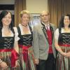 Ausgezeichnet für 25 Jahre Musizieren: Die Silberne Ehrennadel des NBMB ging an  Tanja Brandenstein, Tanja Otter, den alten neuen Vorsitzenden Marco Genzler sowie Silke Preyer (von links).