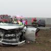 Drei Schwerverletzte sind die Folge dieses Unfalls am Freitagnachmittag (13.12.13) zwischen Bergtheim und Opferbaum (Kreis Würzburg).