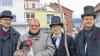 Nach dem „Göckerrausschlache“: (von links) Führer Steffen Fries, Klaus Rappelt mit dem Göcker, Stangenträger Julius Pfreundschuh und Frank Bauer.