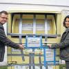 Da war er noch da: Die Eberts mit illegalem Container.