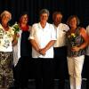 Tanztag: Die Tanzbeauftragte Reinhilde Trabert (Vierte  von links) und Karl Sterzinger als Vertreter der Region Main-Rhön in der Diözese Würzburg bedankten sich bei den Tanzgruppenleiterinnen. Von links Gertrud Stühler (Herbstadt), Rita Müller (Bad Neustadt), Claudia Amrhein (stellvertretende Tanzbeauftragte, Bischofsheim), Marianne Völkl (Oberstreu), Renate Schlier (Oberelsbach) und Monika Linder (Salz).