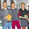 Kunstbrut – die Zweite: Eröffnet wurde die Ausstellung in der Villa Hahn in Bad Neustadt von Hausherr Markus Markert und den Künstlerinnen (von rechts) Sonja Wiesner, Claudia Fink und Barbara Kwacsik.