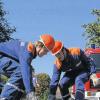Kuppeln des 90-Meter-C-Schlauches: Auch hier standen die Prüflinge der Jugendfeuerwehr unter Zeitdruck.