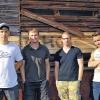 Vier Jungs auf der Erfolgsspur: Nach dem ersten Album kandidiert Awesome Grey mit Sven Ludwig (von links), Michael Weisheit, Manuel Pferr und Andy Seyfried in Würzburg am 4. September für den Titel „Band des Jahres“.