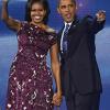Werden sie im Weißen Haus bleiben? Nominiert wurde Barack Obama – hier mit seiner Frau Michelle – beim Demokraten-Parteitag in Charlotte.