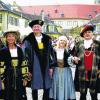 Bereit für die Kärwe: Gottfried mit seiner Gräfin und Walther von der Vogelweide.