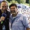Eingespieltes Duo: Auf der Mitmachbühne moderieren Tilmann Schöberl und Uwe Erdelt.